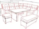 DESTINY Gartenlounge-Set Santa Ponsa De Luxe Grau Aluminium Polyrattan Bild 5