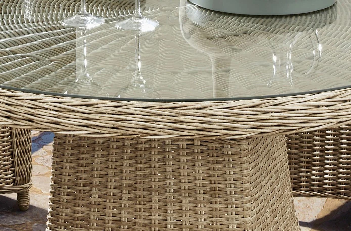 Garten-Essgruppe DESTINY MALAGA LUNA - 4 Personen, Aluminium, Polyrattan - Bild 4