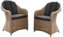 Destiny Balkonset MALAGA MERANO 2 Sessel Beistelltisch Beige Braun Bild 1
