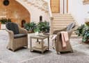 Destiny Balkonset MALAGA MERANO 2 Sessel Beistelltisch Beige Braun Bild 2