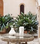 Destiny Gartentisch MALAGA mit Echtglasplatte Aluminium Polyrattan Bild 1