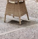 Destiny Gartentisch MALAGA mit Echtglasplatte Aluminium Polyrattan Bild 3