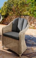 DESTINY Garten-Essgruppe MALAGA LUNA 13-tlg. Beige/Grau Aluminium Polyrattan Bild 1