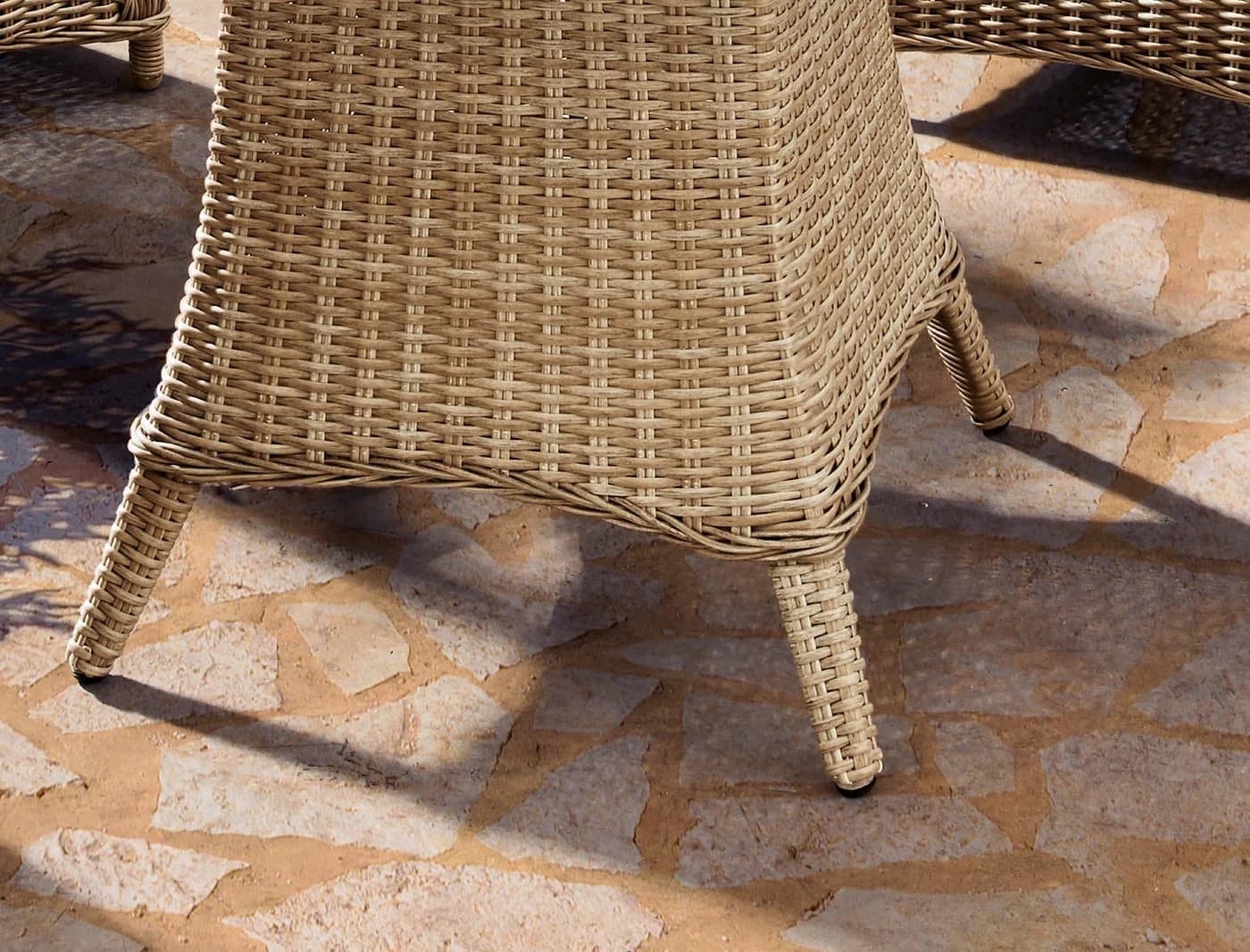 DESTINY Garten-Essgruppe MALAGA LUNA 13-tlg. Beige/Grau Aluminium Polyrattan - Bild 4