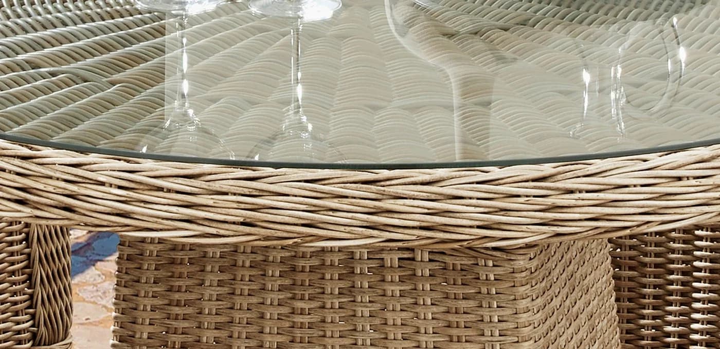 DESTINY Garten-Essgruppe MALAGA LUNA 13-tlg. Beige/Grau Aluminium Polyrattan - Bild 5