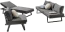 Gartenlounge-Set Destiny Manhattan 7-tlg. Dunkelgrau Aluminium Bild 3