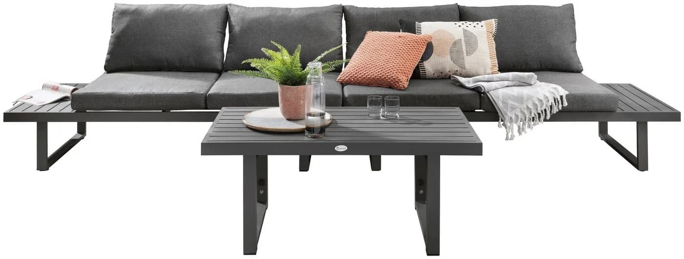 Gartenlounge-Set DESTINY SEA POINT 15-tlg. Grau Aluminium
