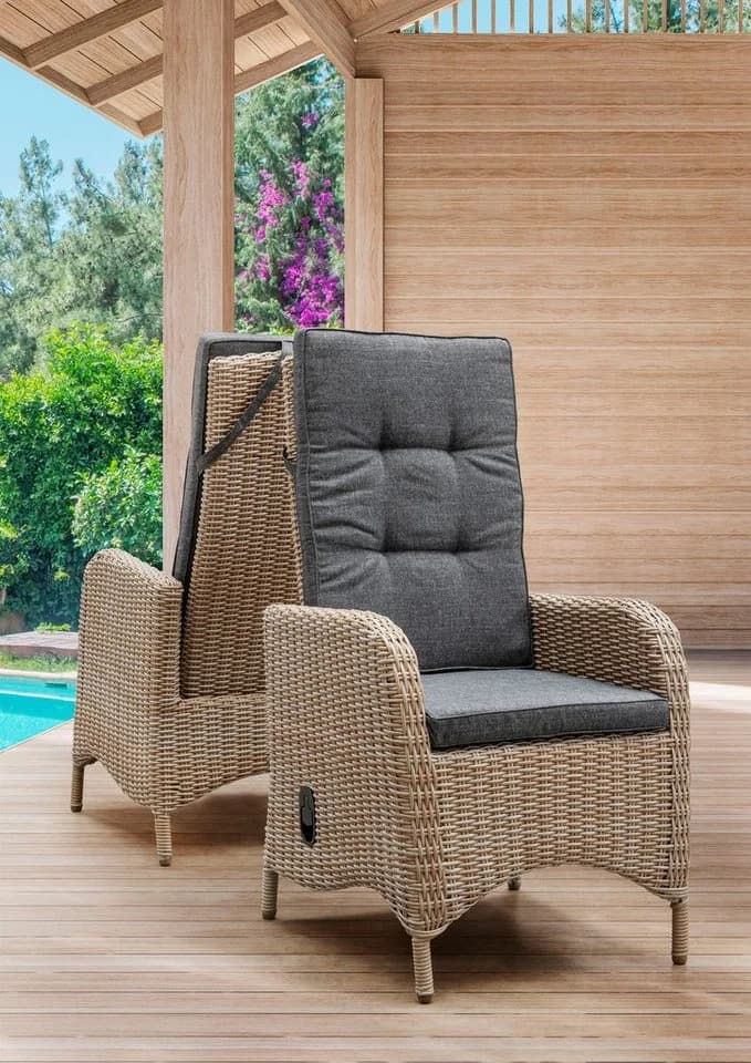 Destiny Gartensessel PALMA Set 2-St. Aluminium Polyrattan - Bild 2