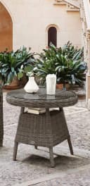 Destiny Gartentisch MALAGA Grau Aluminium Polyrattan Bild 2