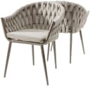Destiny MOLINO Gartensessel Grau Taupe Aluminium Stapelbar Bild 1