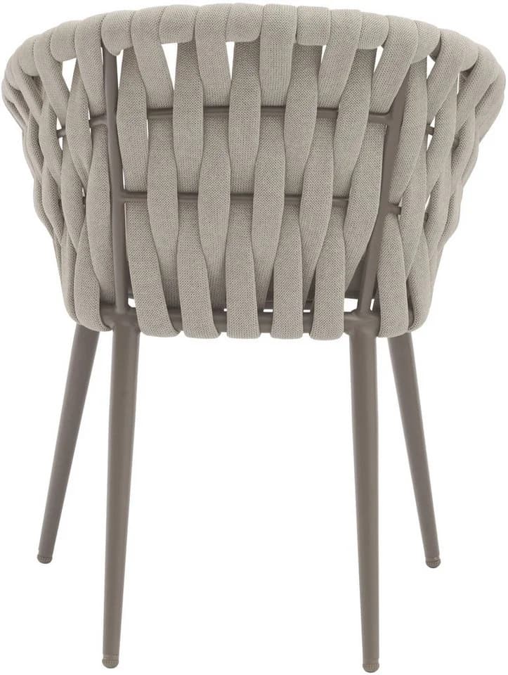 Destiny MOLINO Gartensessel Grau Taupe Aluminium Stapelbar - Bild 4