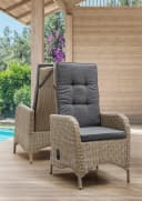 PALMA CASA Gartensessel Set 2 St. Natur Meliert Hochlehner Bild 3