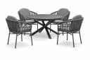 Destiny Garten-Essgruppe COMO ARONA 4 Sitze + Tisch Ø120/170 cm Bild 3