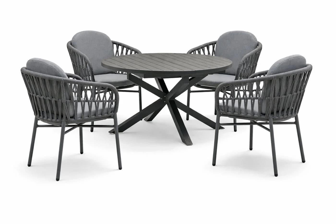 Destiny Garten-Essgruppe COMO ARONA 4 Sitze + Tisch Ø120/170 cm - Bild 3