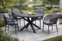 Destiny Garten-Essgruppe COMO ARONA 4 Sitze + Tisch Ø120/170 cm Bild 4