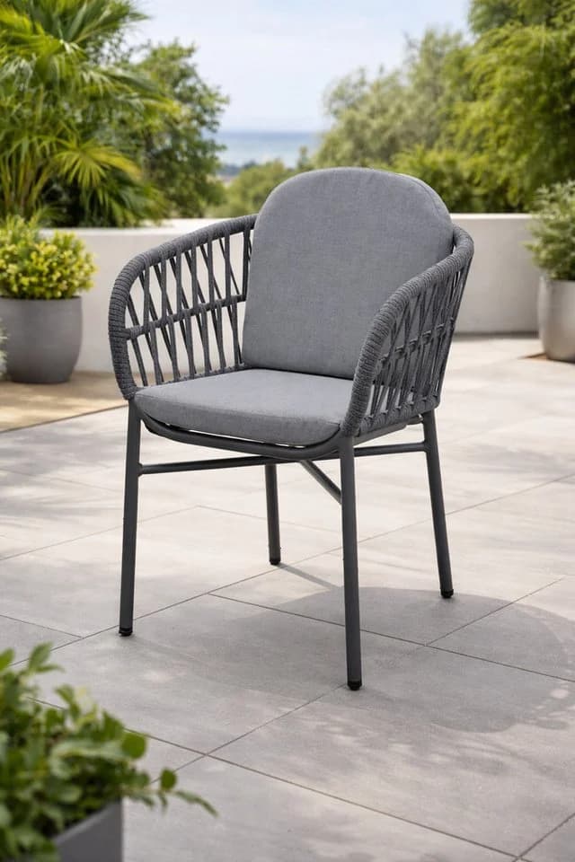 Destiny Garten-Essgruppe COMO ARONA 4 Sitze + Tisch Ø120/170 cm - Bild 5