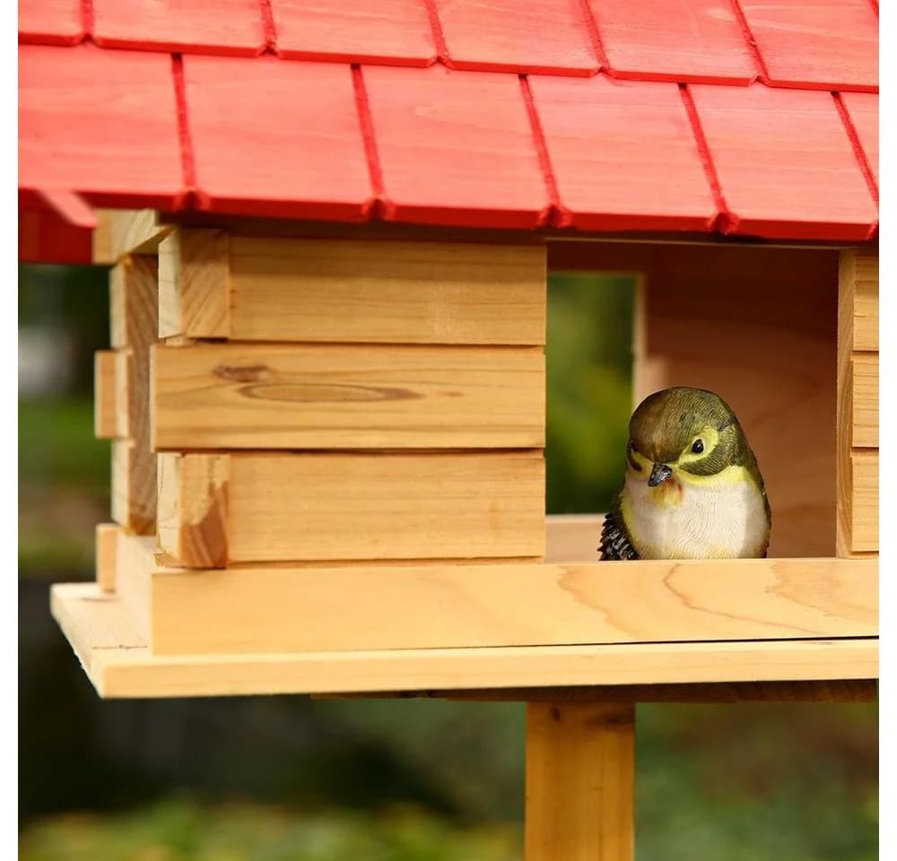 Mucola Vogelhaus XXL Holz mit Nistkasten und Futterspender - Bild 3