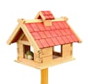 Mucola Vogelhaus XXL Holz mit Nistkasten und Futterspender Bild 5