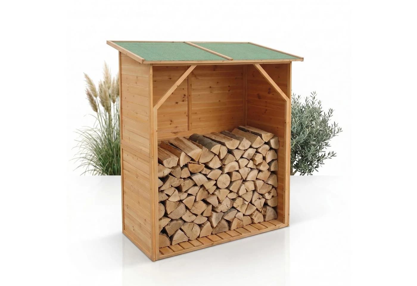 Mucola Kaminholzregal XXL Brennholzregal Holz - Bild 2