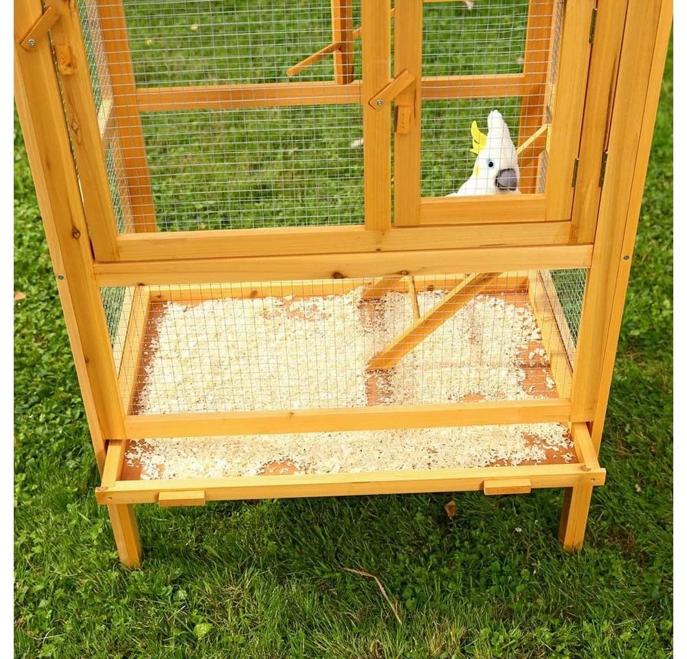 Mucola Vogelvoliere M02 Holz Vogelkäfig Außenvoliere - Bild 5