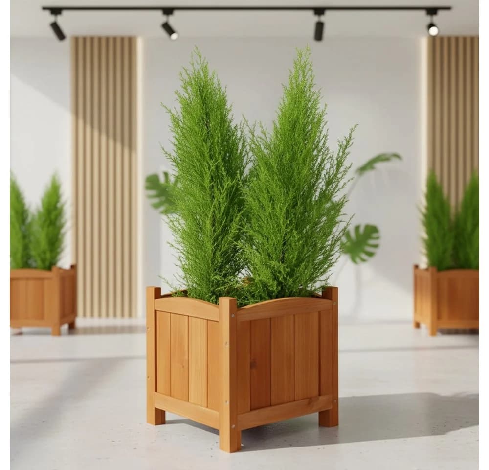 Mucola Pflanzkübel Blumentopf Fichtenholz - Bild 2