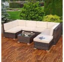 Mucola Gartenlounge-Set 8-tlg. Polyrattan Bild 1