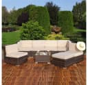 Mucola Gartenlounge-Set 8-tlg. Polyrattan Bild 5