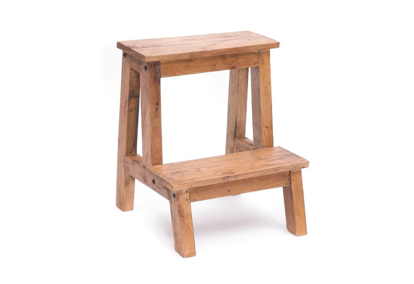 DESIGN DELIGHTS Pflanzenhocker Ficus Altholz 2 Stufen Braunes Regal - Bild 2