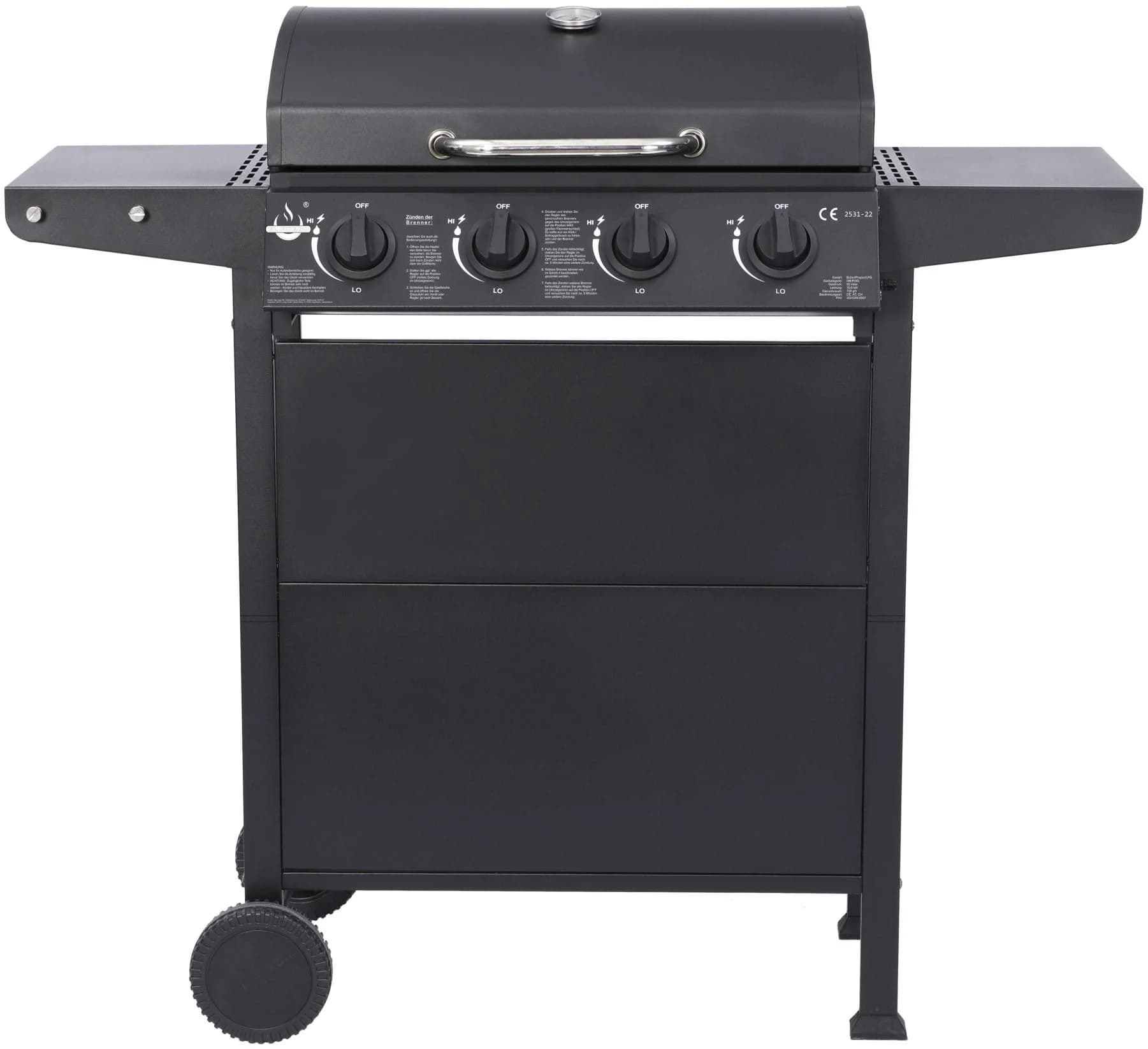 Gasgrill EL FUEGO San Jose 4 Brenner Schwarz - Bild 2