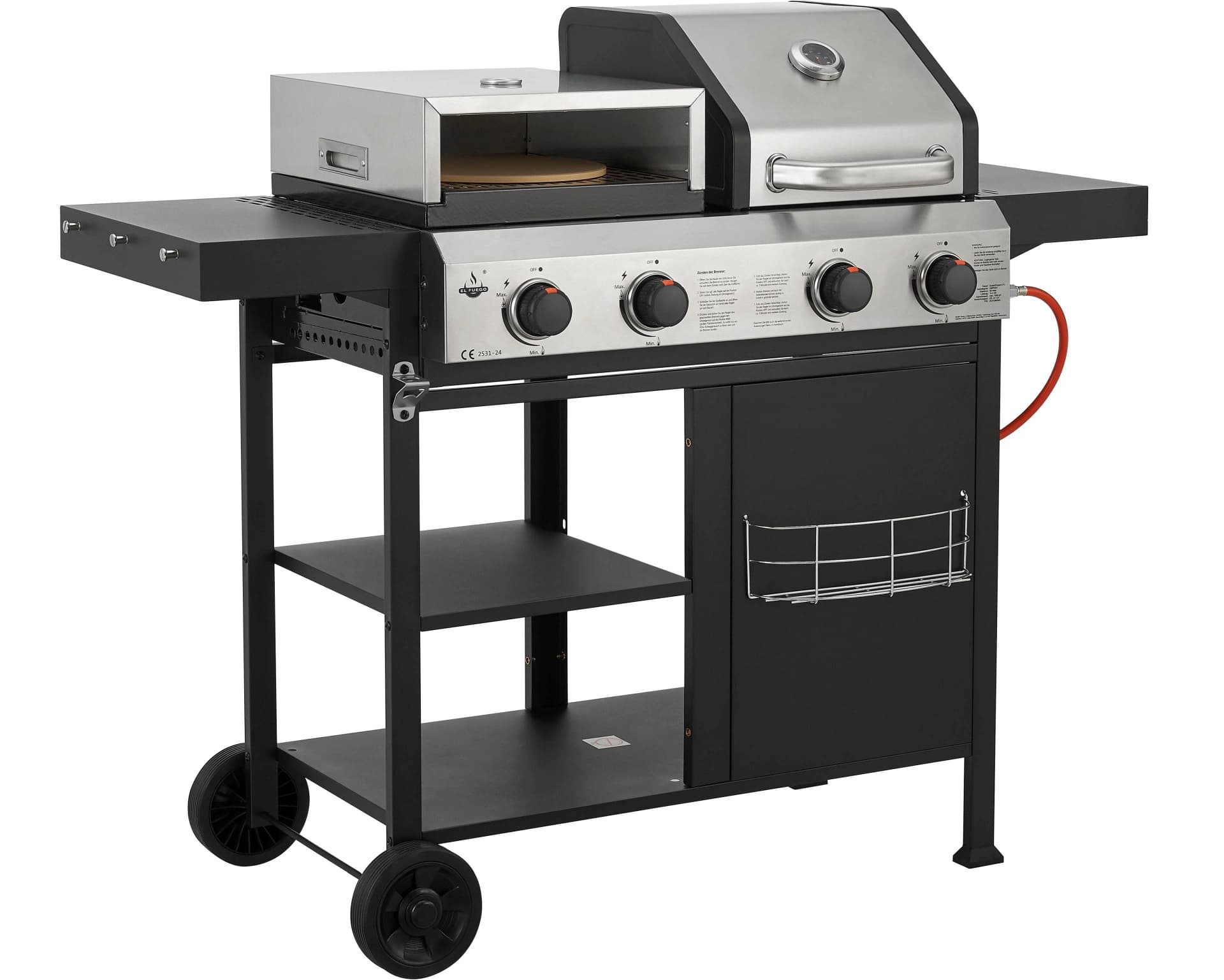 Gasgrill EL FUEGO Kombigrill 3-in-1 Boston Schwarz - Bild 2