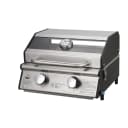 Gasgrill aus Gusseisen, Edelstahl und Glas Bild 1
