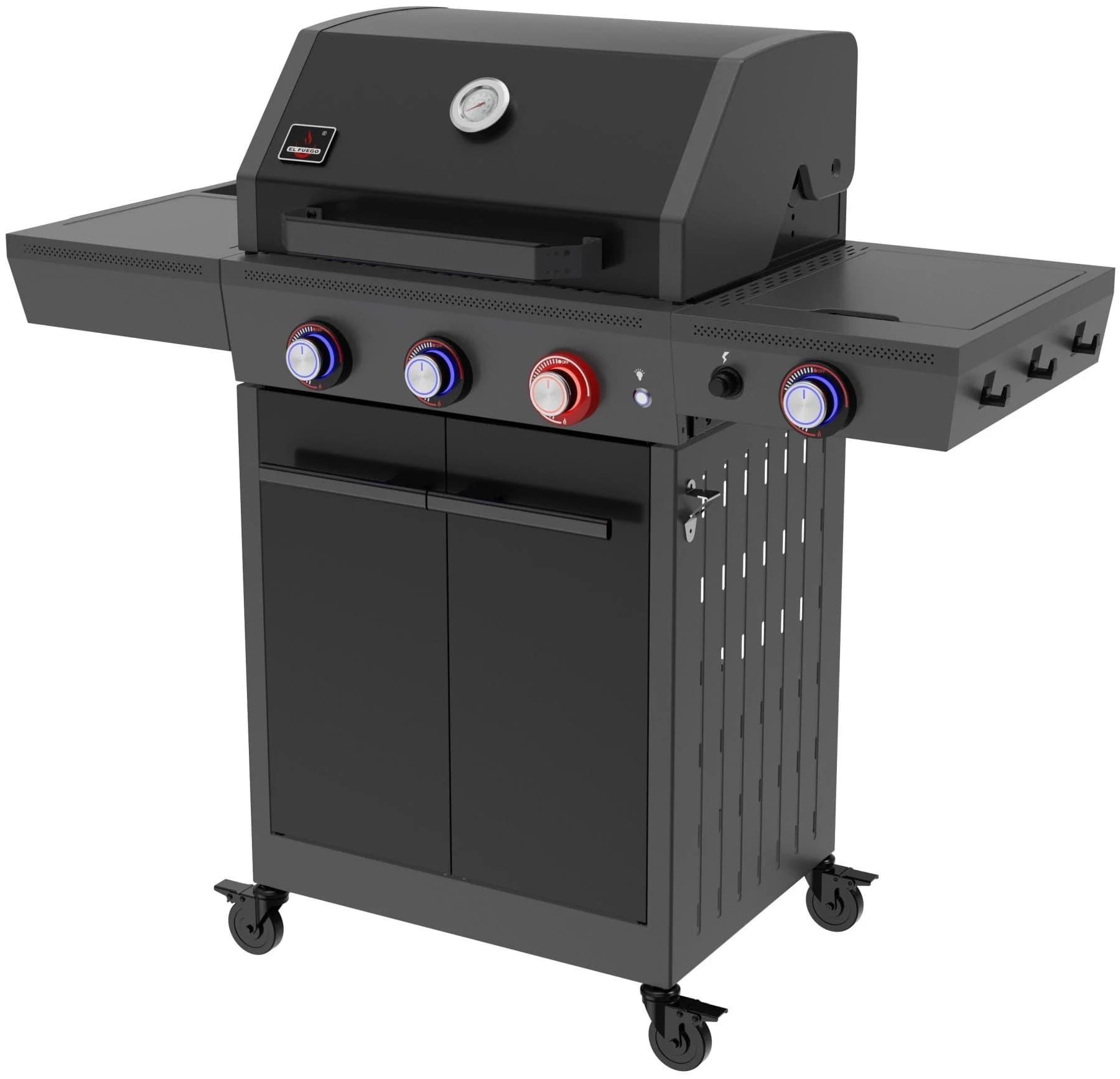 EL FUEGO Gasgrill "Key West" 4 Brenner Grau/Schwarz - Bild 2