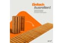 Bituxx Gartensteg ausrollbar Zedernholz geriffelt Bild 1