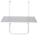 BURI Gartentisch Balkon Klapptisch Weiß Bild 1