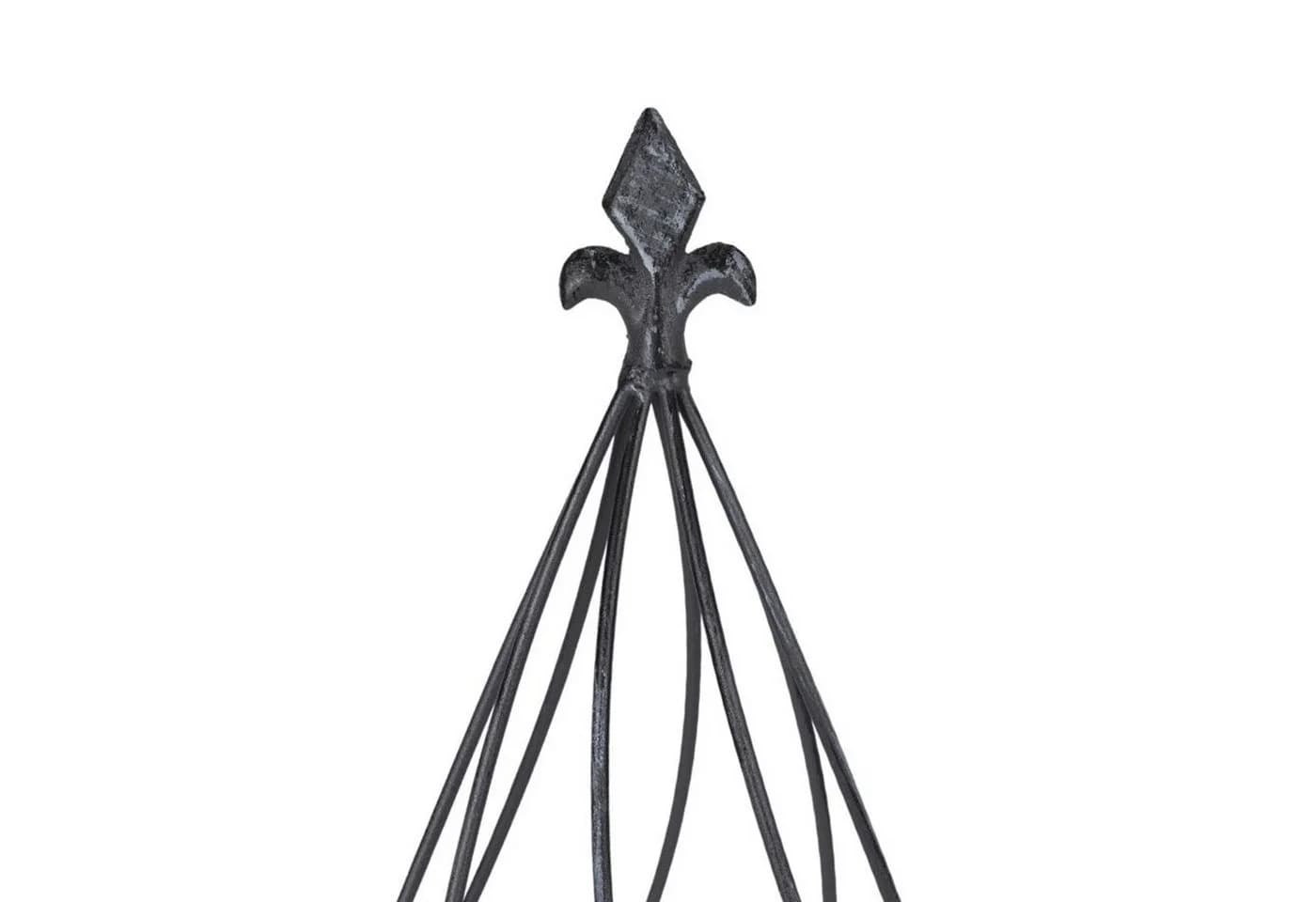 BURI Rankgitter Metall Rankhilfe antik grau 2er-Set Zwiebelform - Bild 3