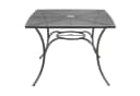 BURI Gartentisch Metall 100cm Gartenmöbel Balkontisch Grau Bild 1