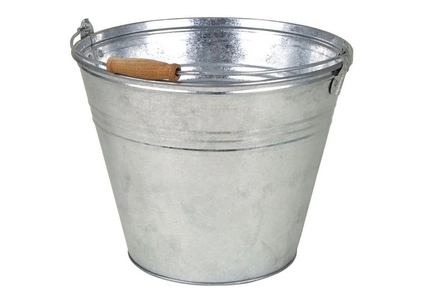 BURI Zinkeimer 10L mit Holzgriff - Nostalgischer Pflanzkübel - Bild 2