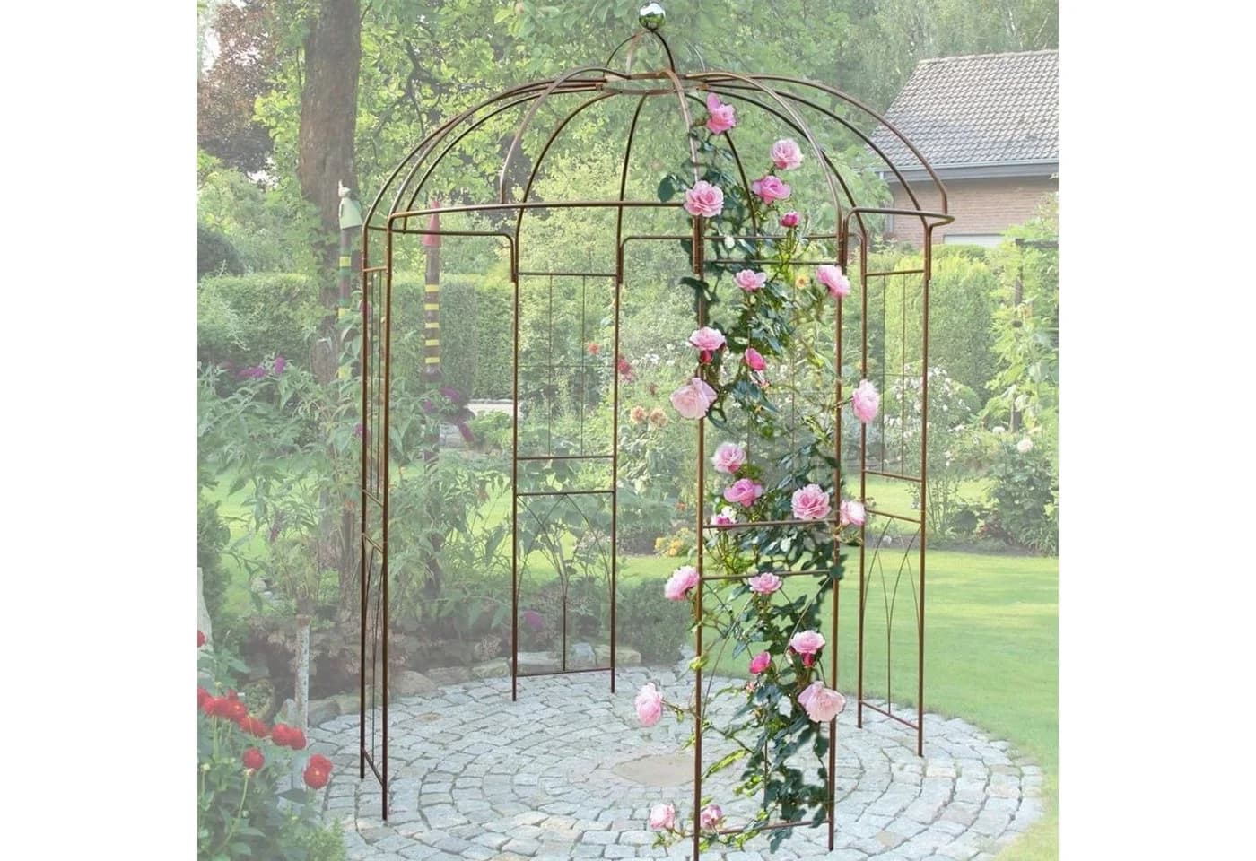 BURI Rosenpavillon Metall 270cm Rankhilfe Rankgitter Garten - Bild 3