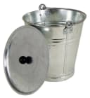 BURI Zinkeimer 12L mit Deckel & Griff - Nostalgischer Blumentopf Bild 2