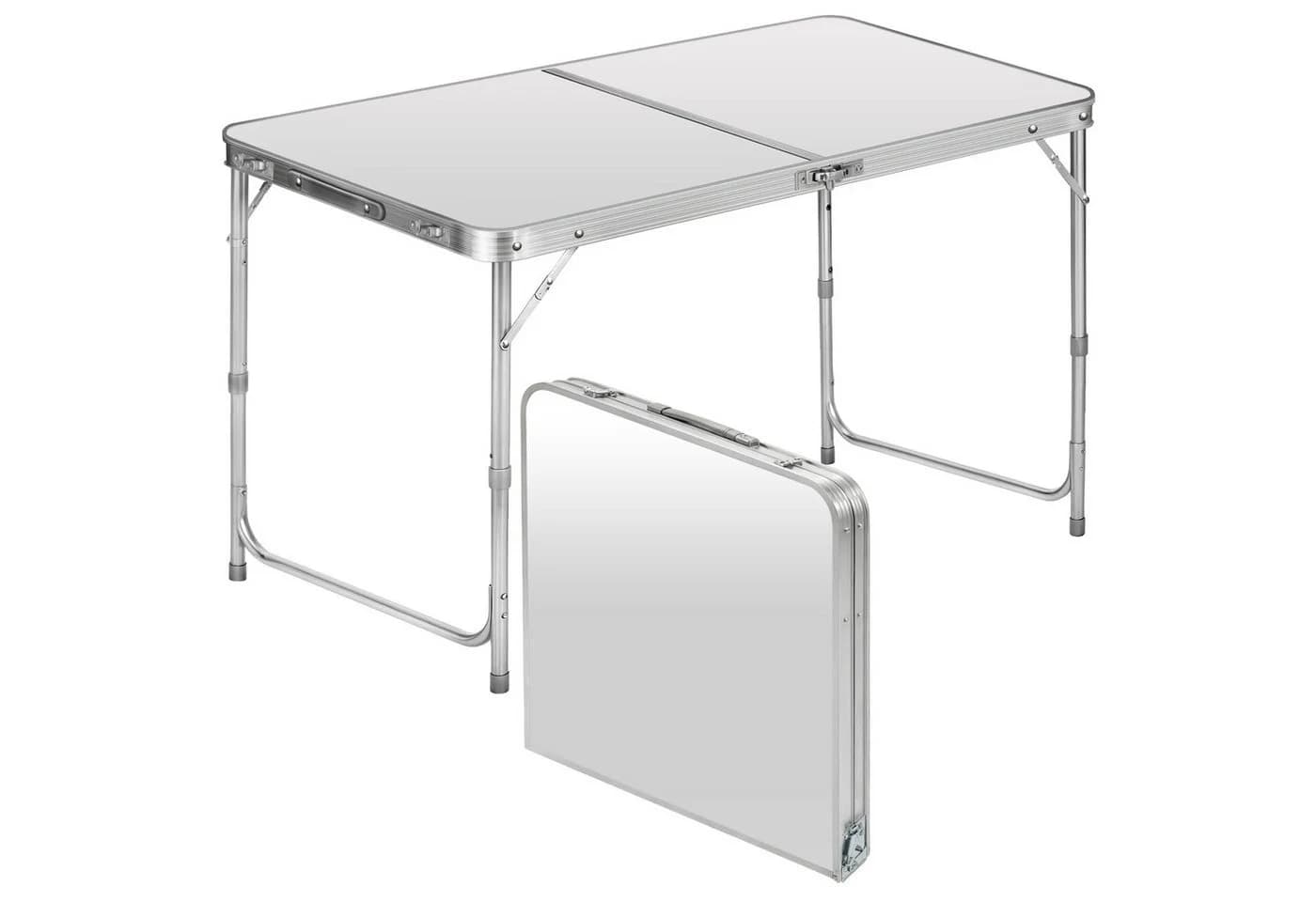 Goods+Gadgets Klapptisch Weiß - Multifunktionaler Camping- und Gartentisch - Bild 2