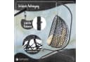 Goods+Gadgets Hängestuhl Polyrattan Grau mit Kissen & Gestell Bild 1