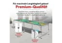 Goods+Gadgets Klappbarer Beer Pong Tisch, Aluminium, 240x55 cm Bild 1