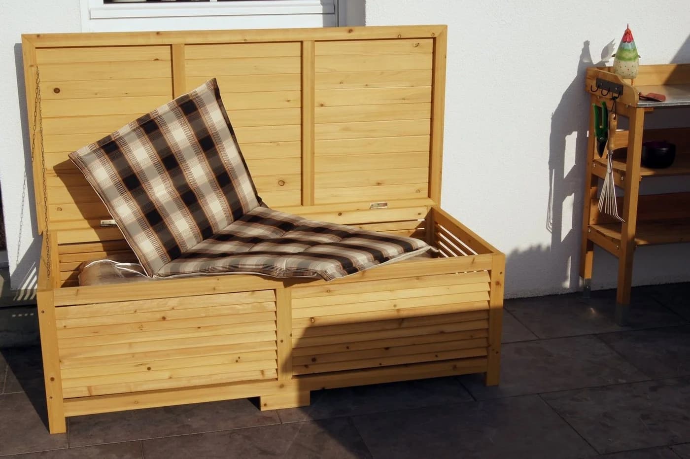 Kissenbox Holz imprägniert 140x65 cm - Bild 2