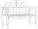 CLP Gartenbank Minna Jugendstil Metall antik weiß Bild 2