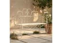 CLP Gartenbank Minna Jugendstil Metall antik weiß Bild 3