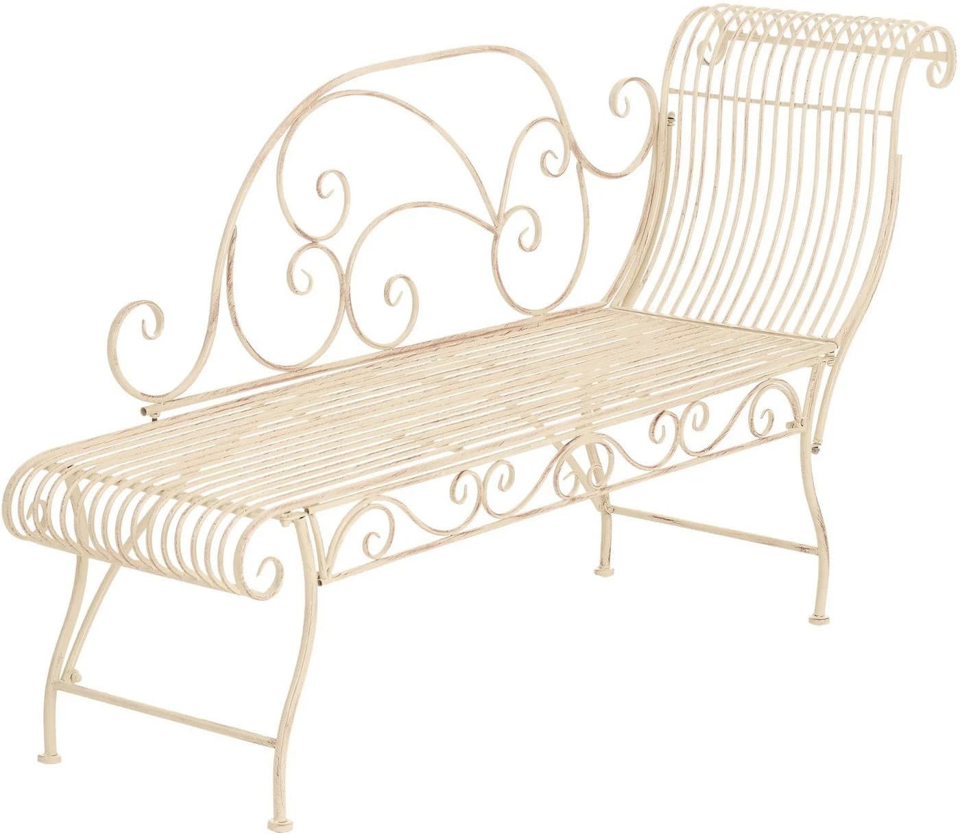 CLP Gartenbank Karma Nostalgische Metallbank Beige - Bild 2
