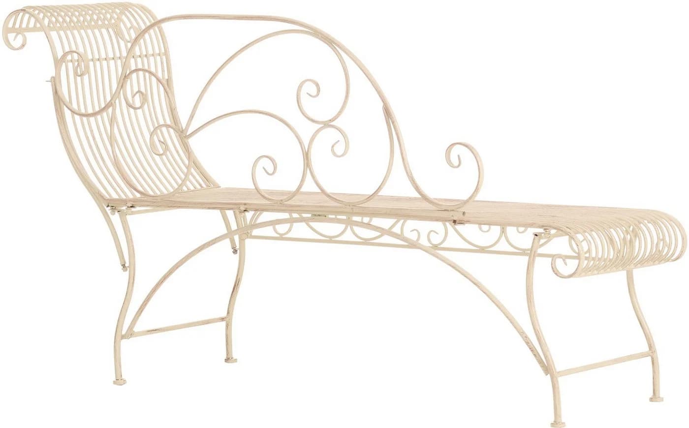 CLP Gartenbank Karma Nostalgische Metallbank Beige - Bild 4