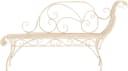 CLP Gartenbank Karma Nostalgische Metallbank Beige Bild 5