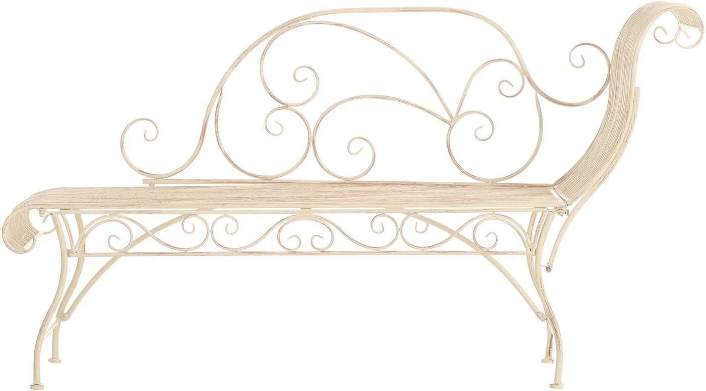 CLP Gartenbank Karma Nostalgische Metallbank Beige - Bild 5