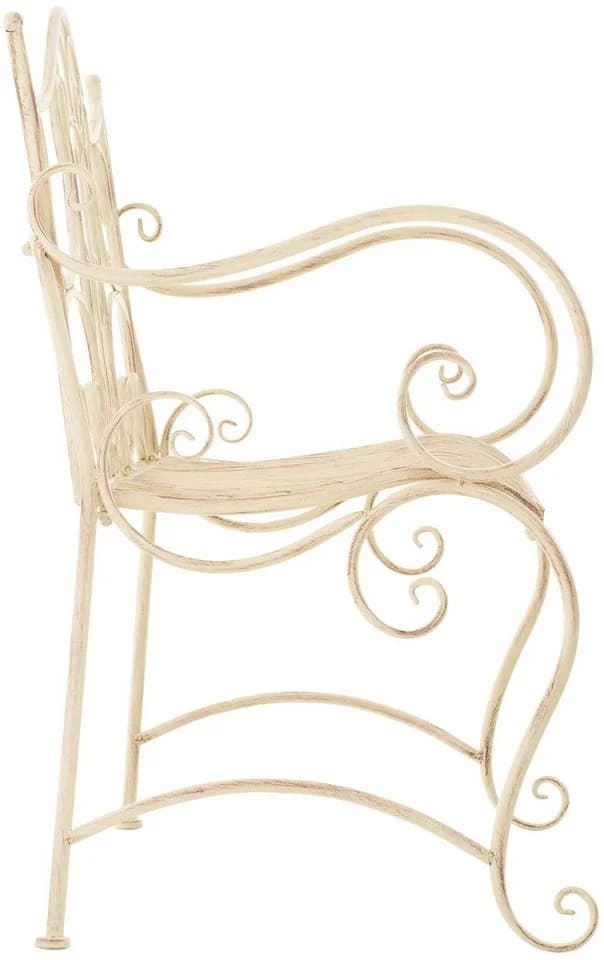 CLP Gartenbank 2-Sitzer Tara Eisenbank Antik-Creme - Bild 4